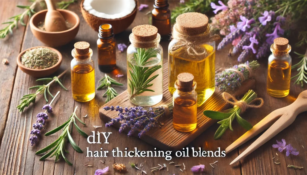 DIY Hair thickening Oils Blends