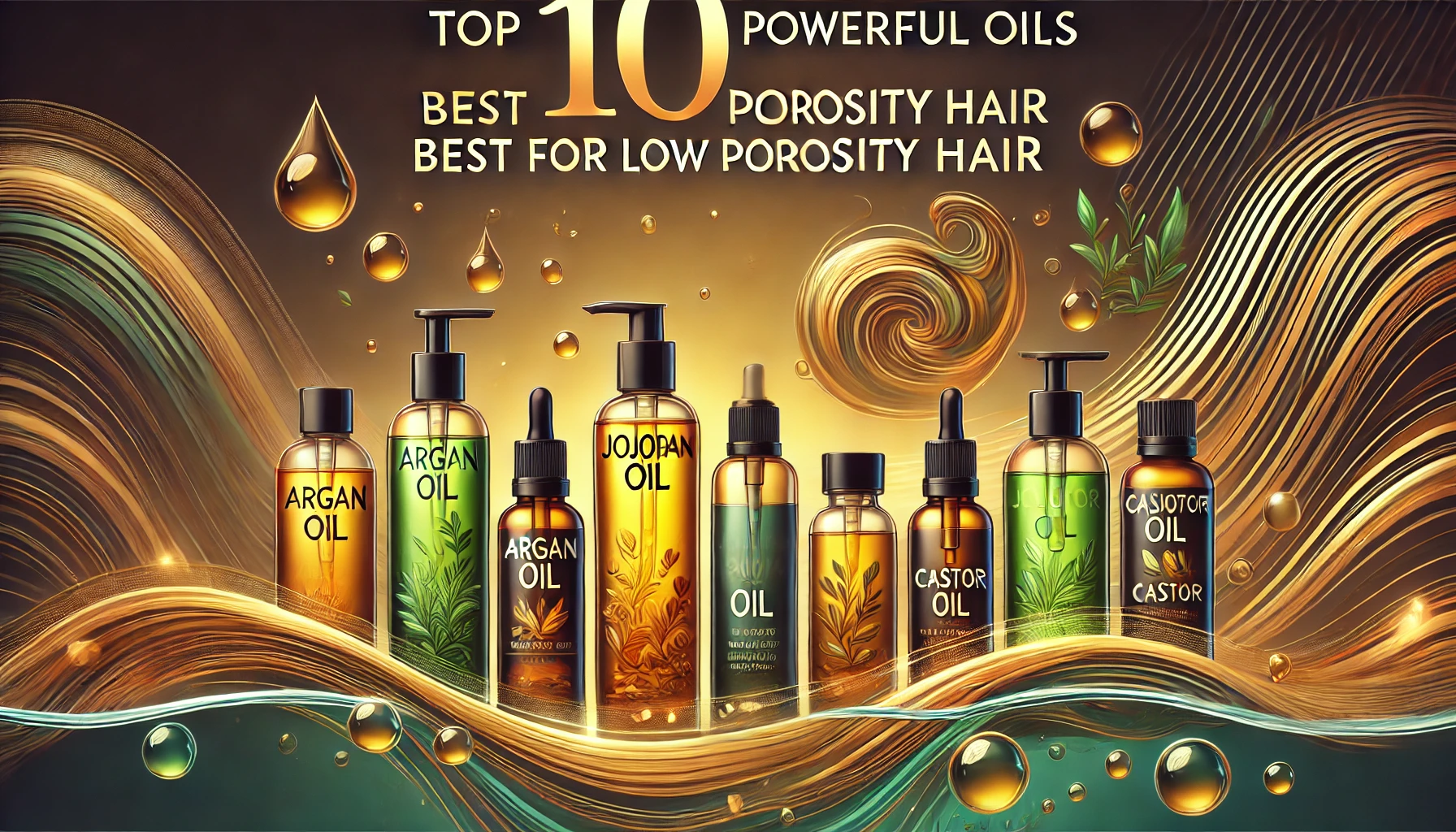 Top 10  Powerful Oils best for Low Porosity Hair