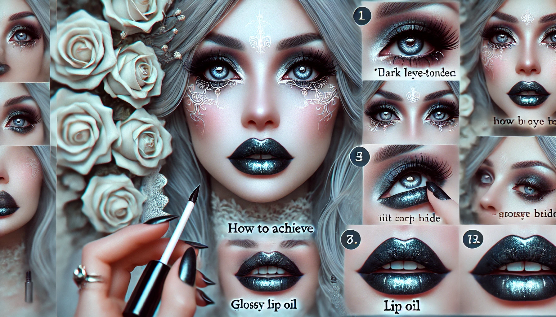 How to Achieve the Perfect Corpse Bride Makeup with Lip Oil